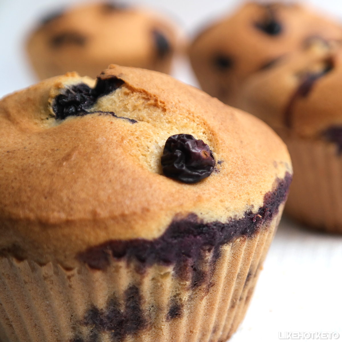 Gluten-free blueberry blender muffins.