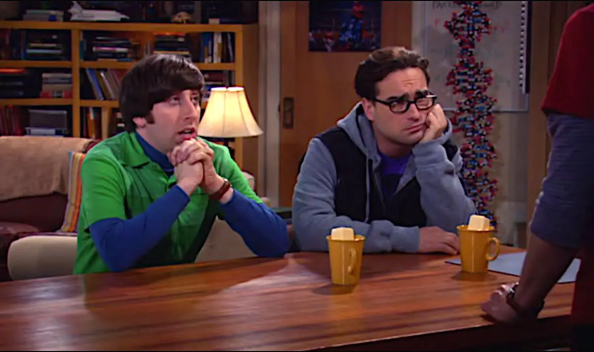 Leonard and Howard don't seem interested in Sheldon's butter coffee.