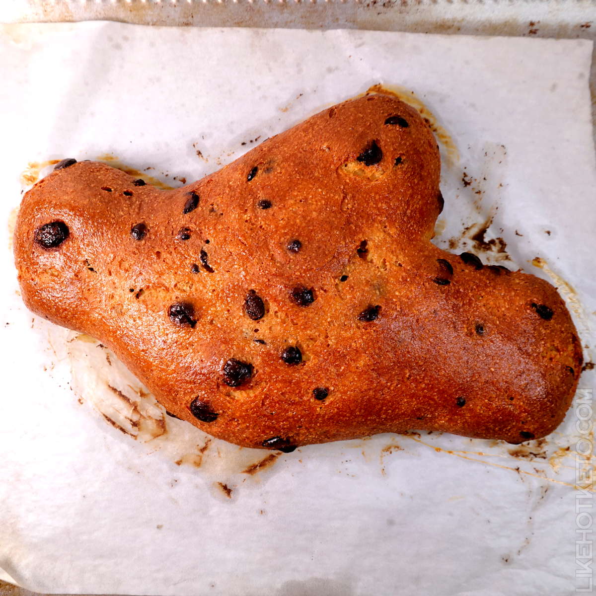Colomba Italian Easter bread, shaped like a cute dove.