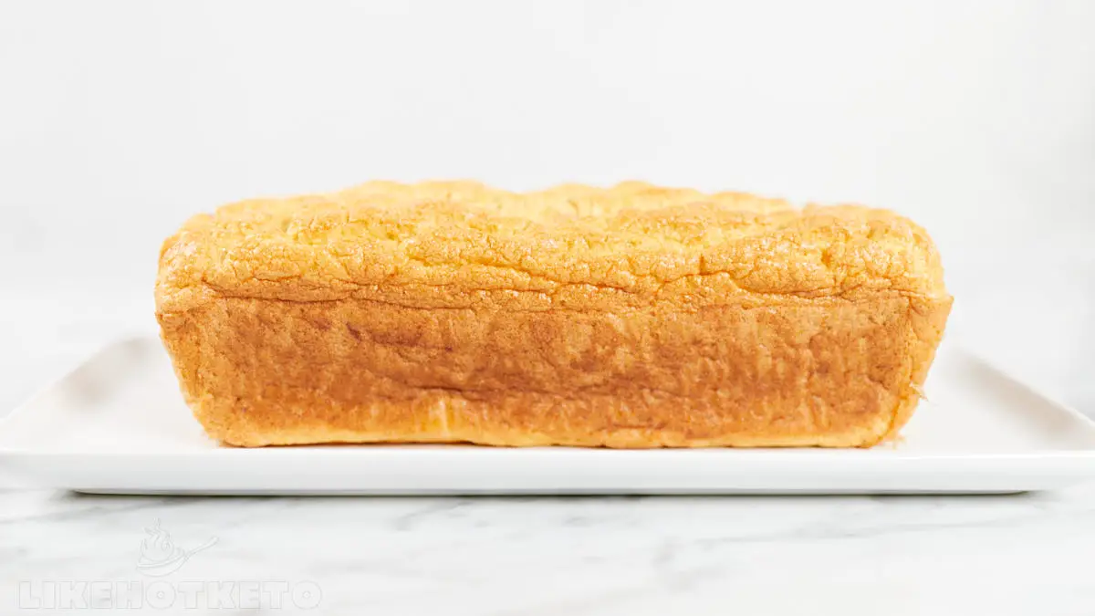 Golden chicken flour bread  loaf.